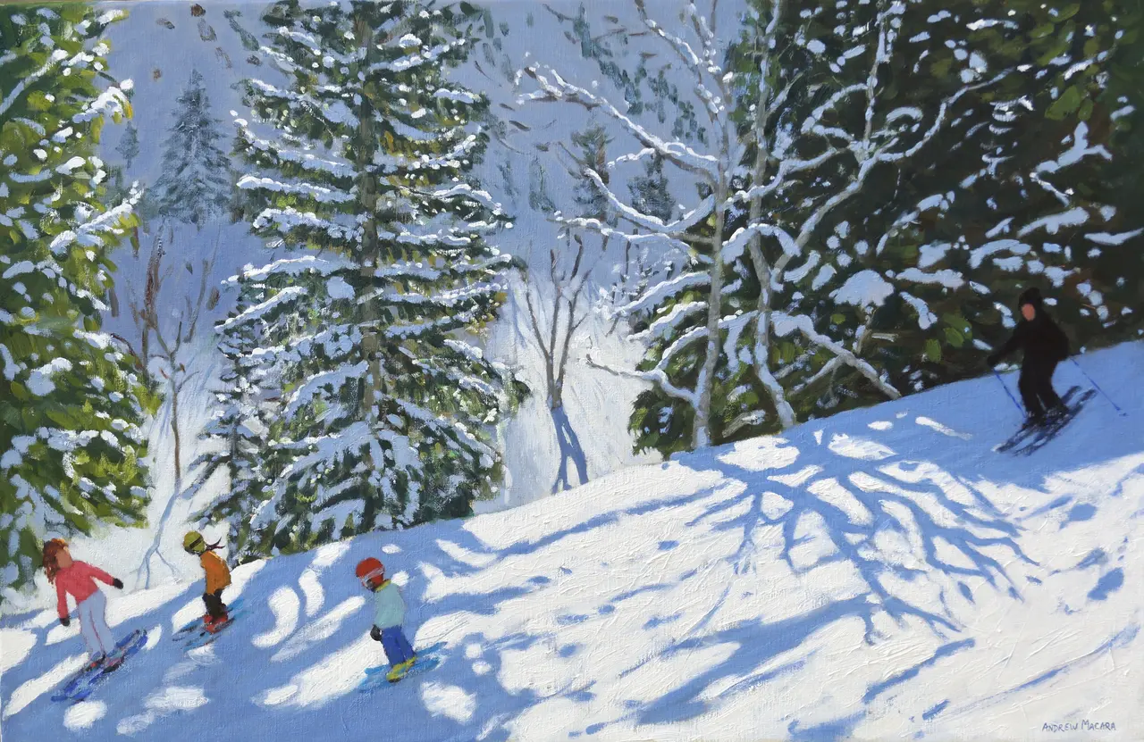 Andrew Macara - skiers, courchevel to la tania, france