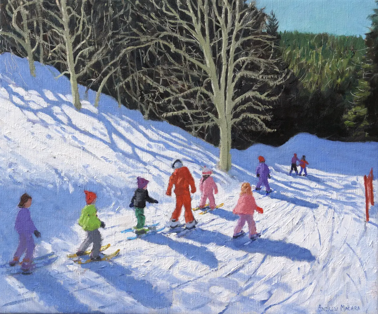 Andrew Macara - children's ski lesson, courchevel to la tania, france