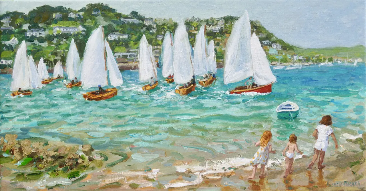 Andrew Macara - chasing the boats, salcombe, devon