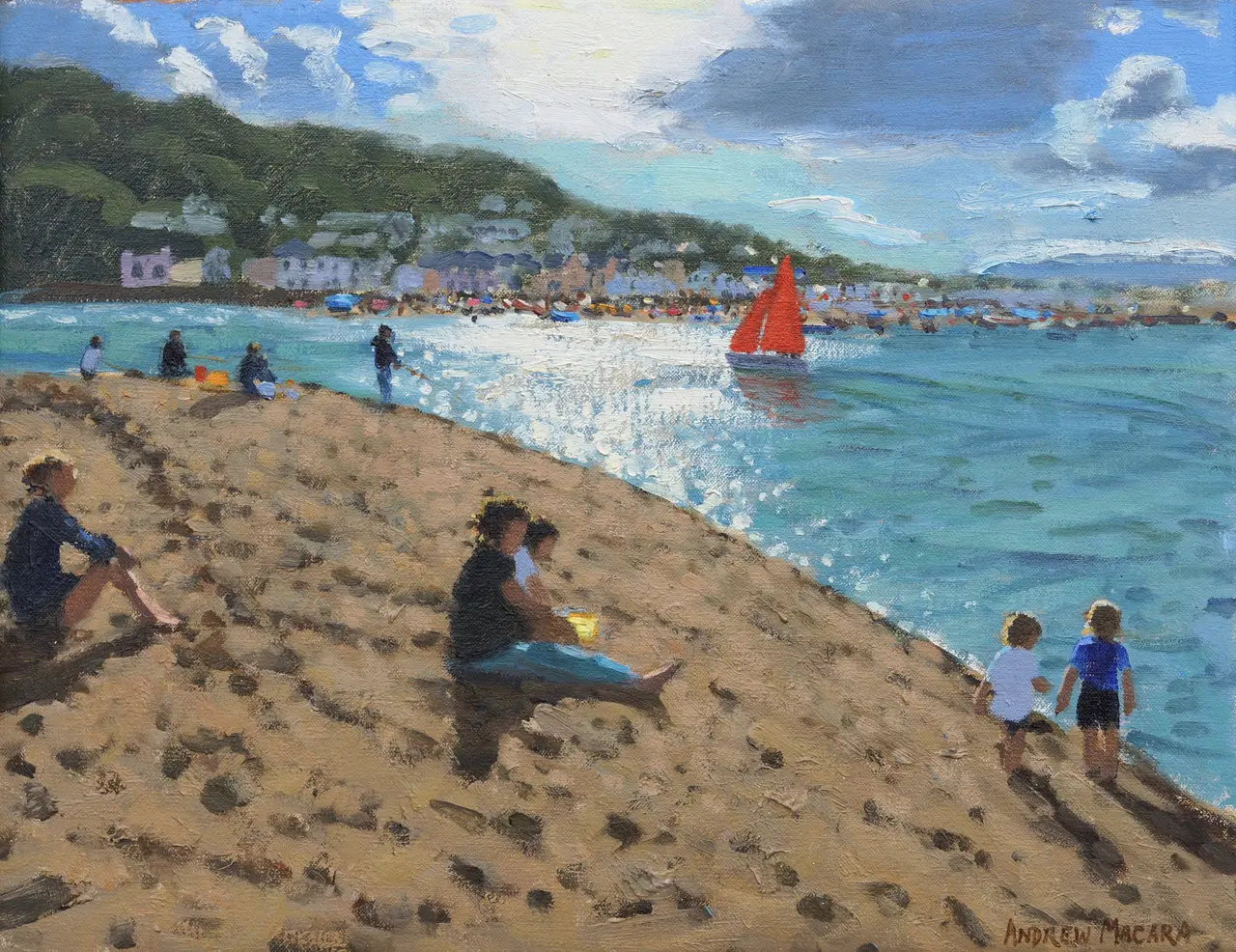 Andrew Macara - red sail, teignmouth, devon