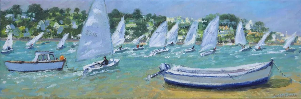 Andrew Macara - start of the race, salcombe