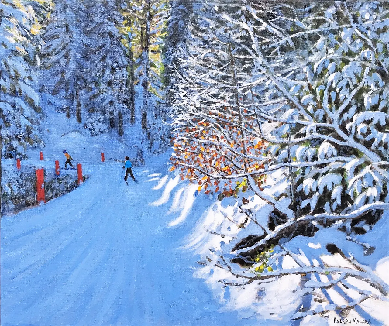 Andrew Macara - skiing the pleney piste, morzine