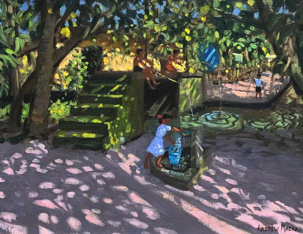 Andrew Macara - well and bridge, cochin, india