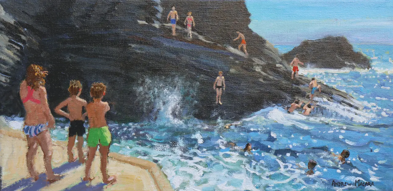 Andrew Macara - jumping into the sea, cinque terre, italy