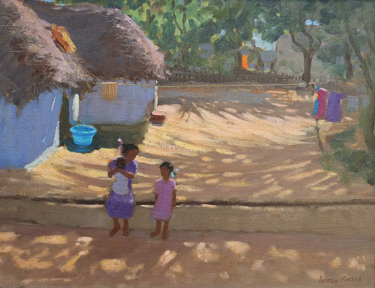 Andrew Macara - mother and children, india