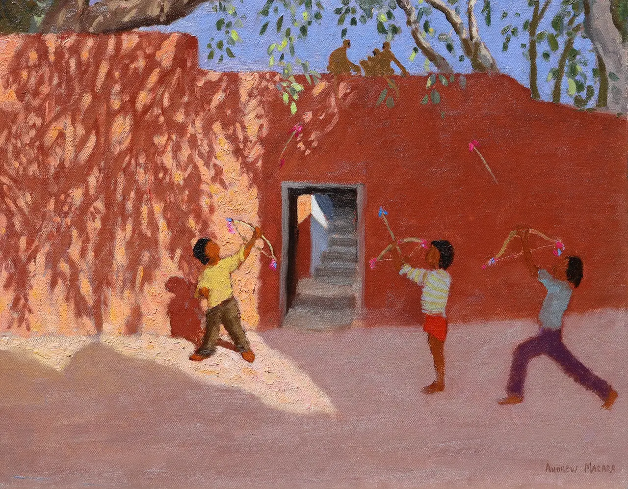 Andrew Macara - playing with bows and arrows, rajasthan, india