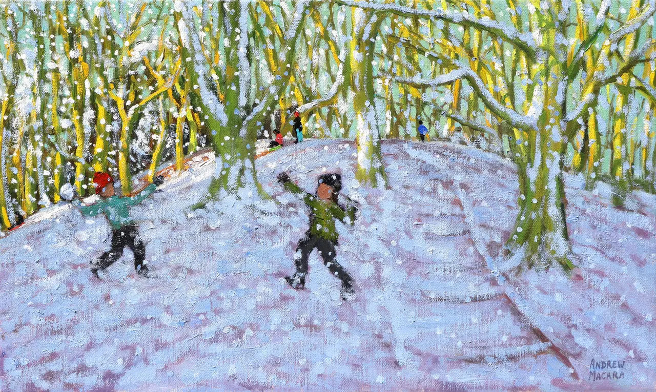 Andrew Macara - snowballing near the third tee, allestree park