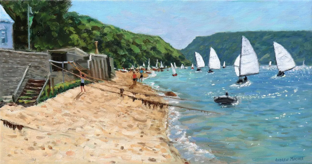 Andrew Macara - white sails, salcombe
