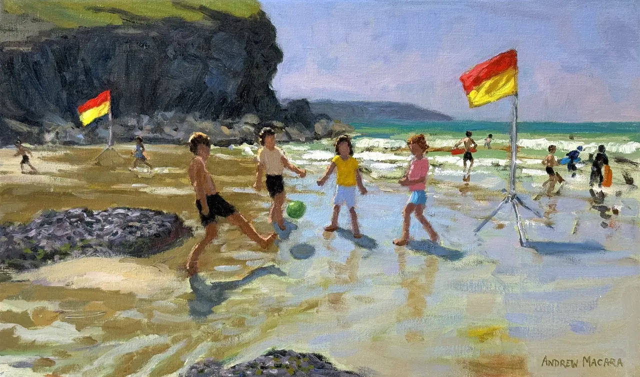 Andrew Macara - beach football, chapel porth