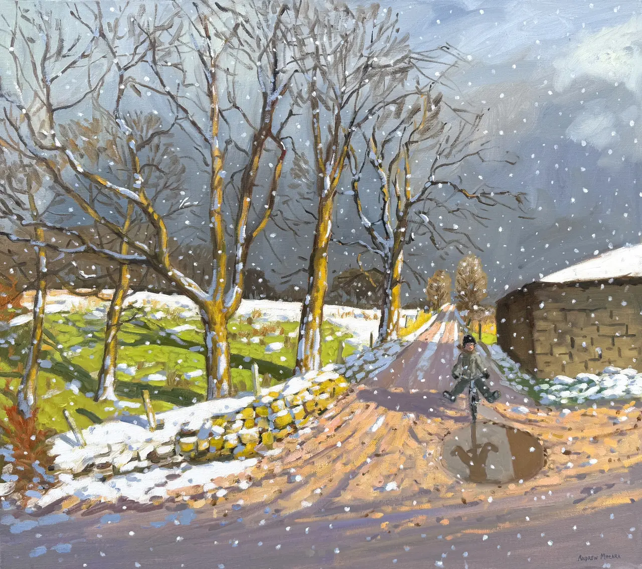Andrew Macara - boy on a bicycle, wirksworth