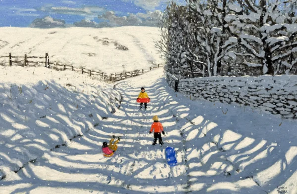 Andrew Macara - three sledgers, peak district, derbyshire