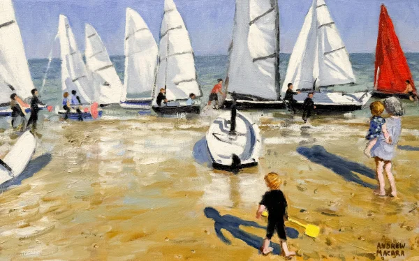 Andrew Macara - white sails, tenby regatta