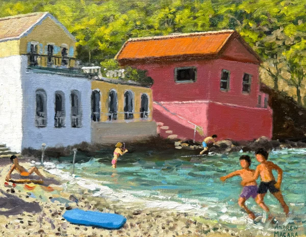 Andrew Macara - pink house, asos, kefalonia