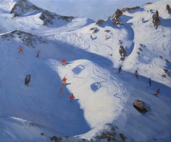 Andrew Macara - chairlift shadows, tignes