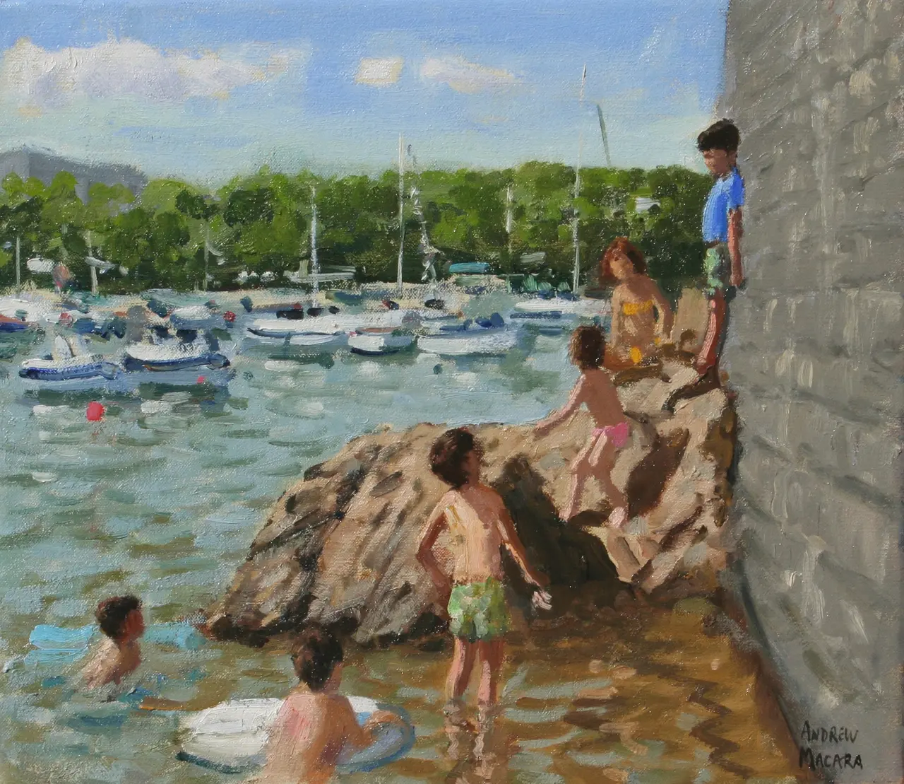 Andrew Macara - climbing rocks