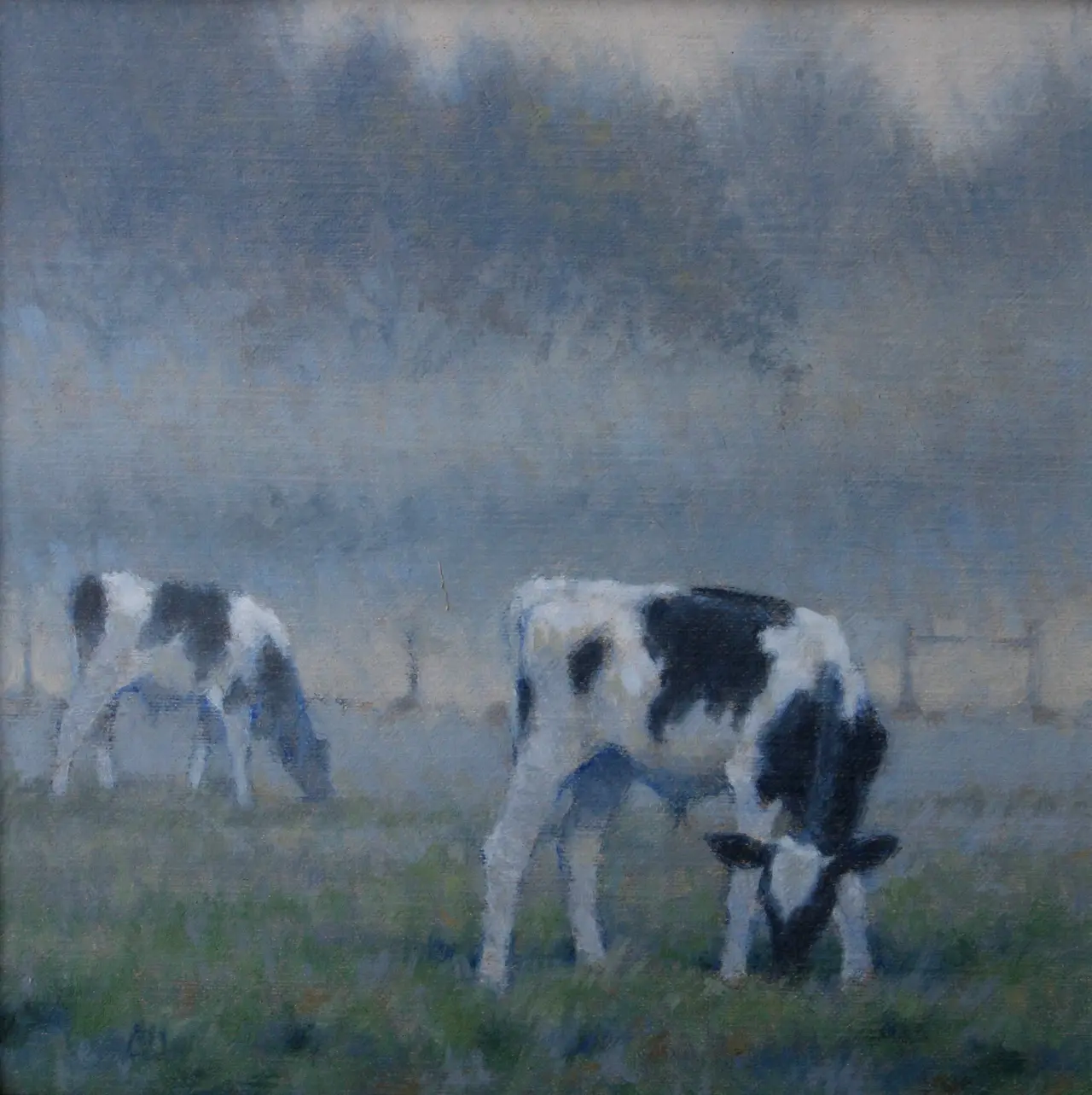 Ann Heat - youngsters out on a misty morning