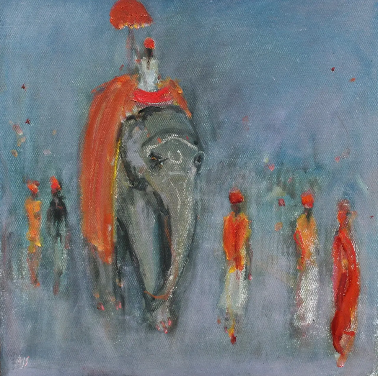Ann Shrager - diwali festival elephant