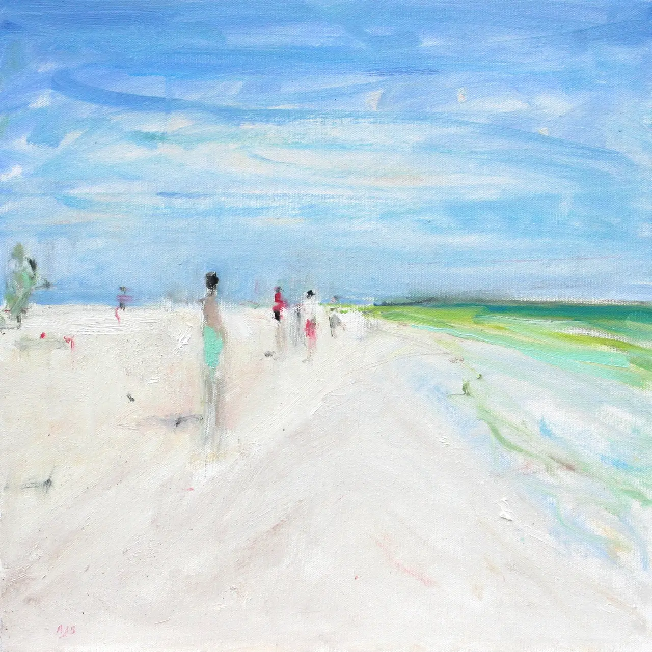 Ann Shrager - figures on the beach