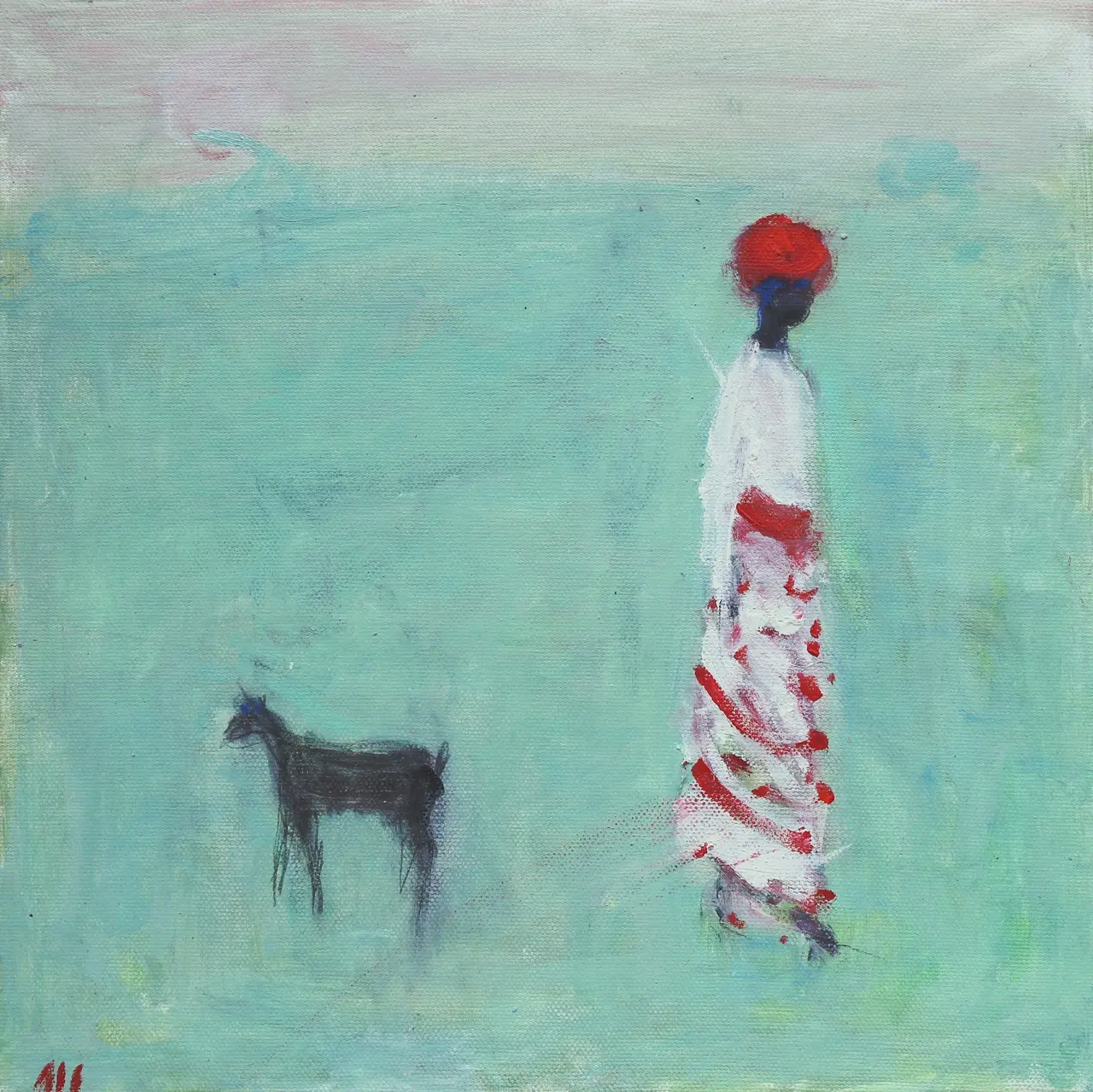 Ann Shrager - figure and goat