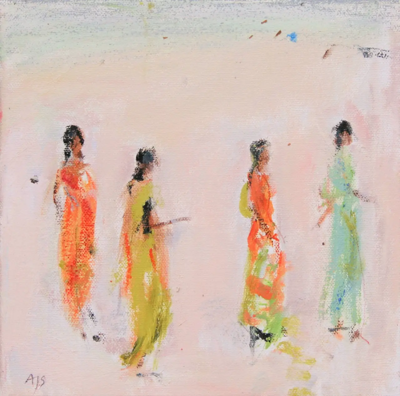 Ann Shrager - ladies in saris