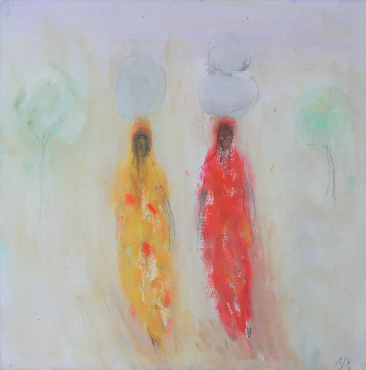 Ann Shrager - ladies carrying water