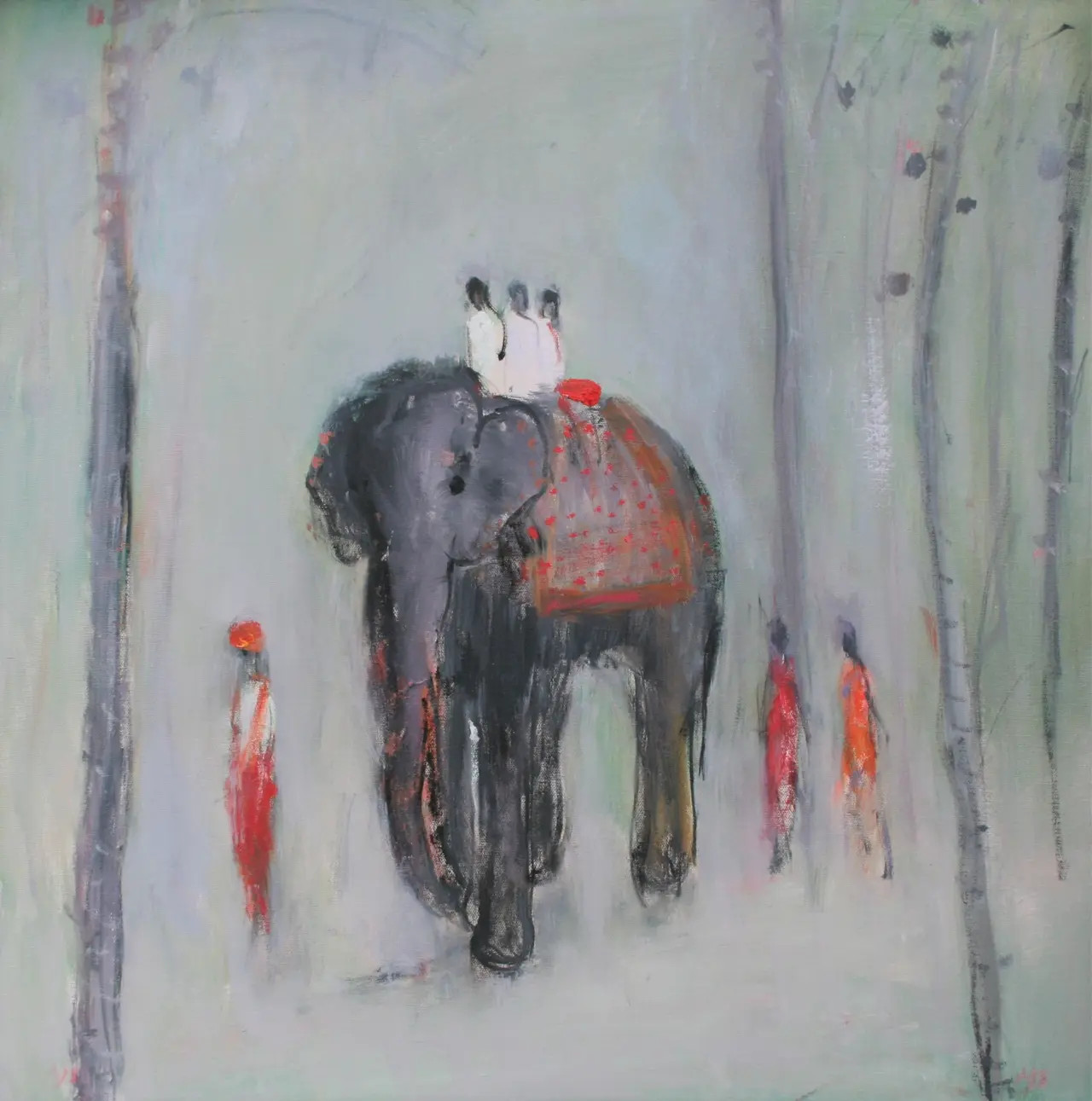 Ann Shrager - walking with the elephant