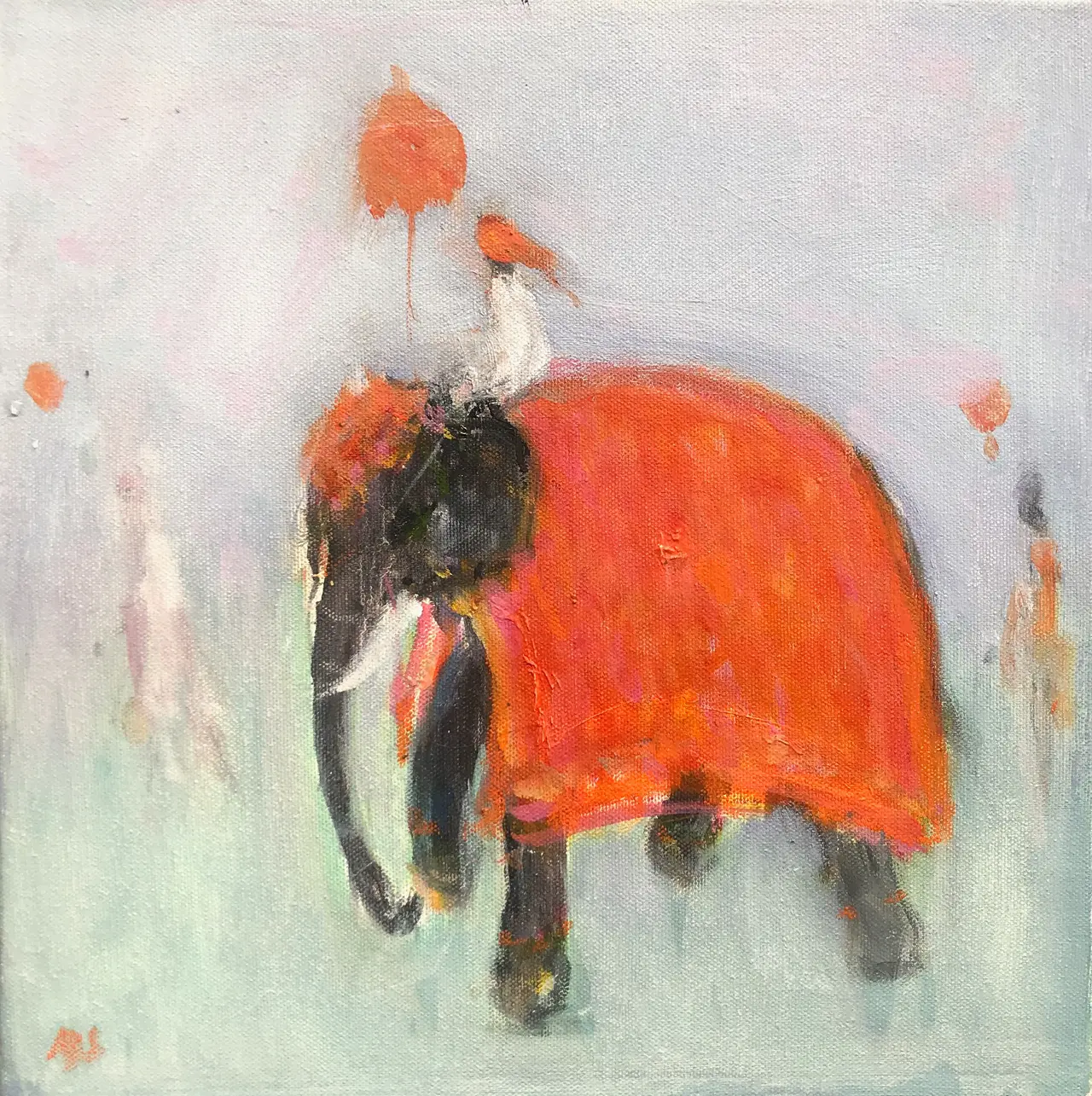 Ann Shrager - festival elephant (red)