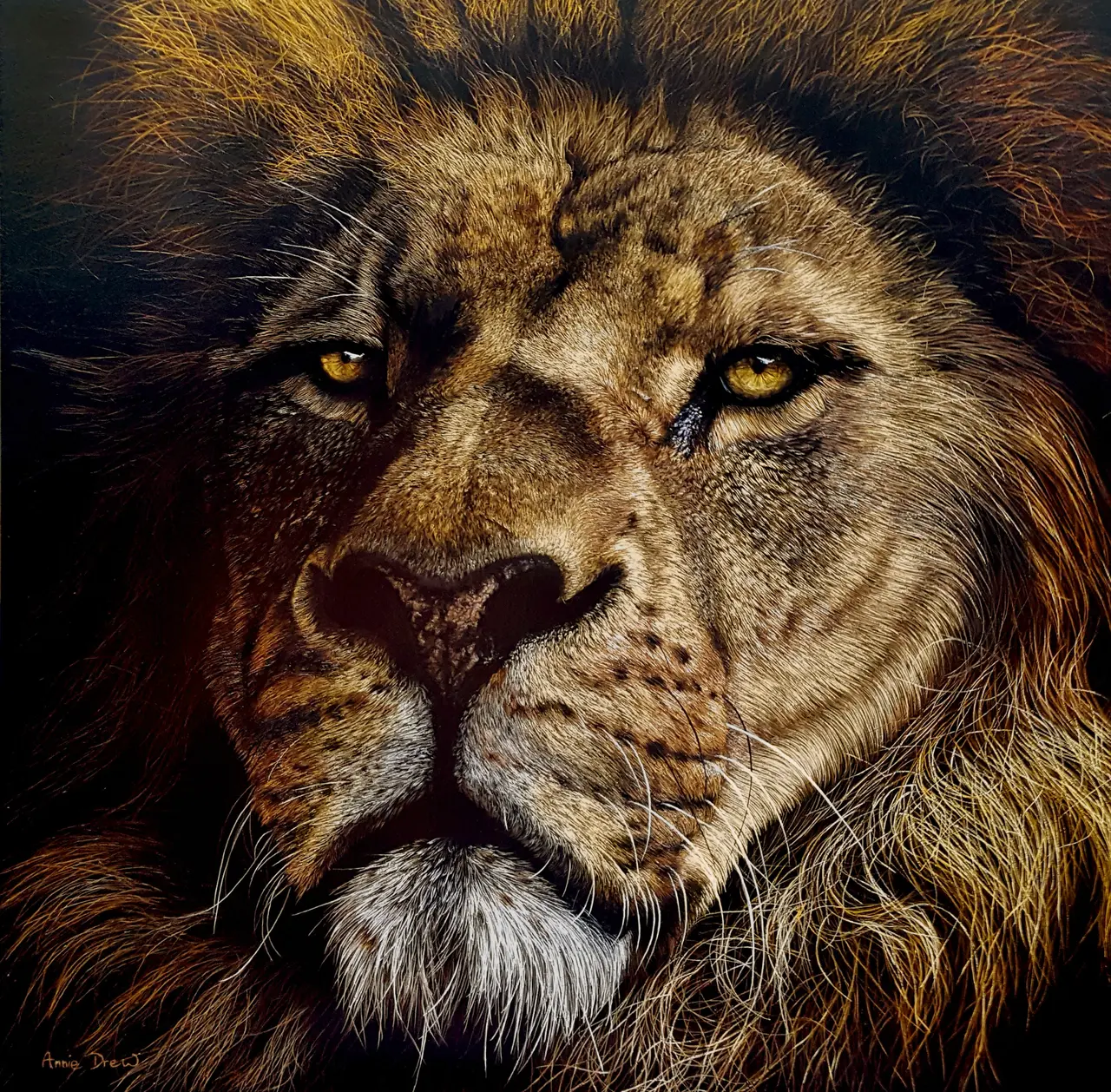 Annie Drew - lion