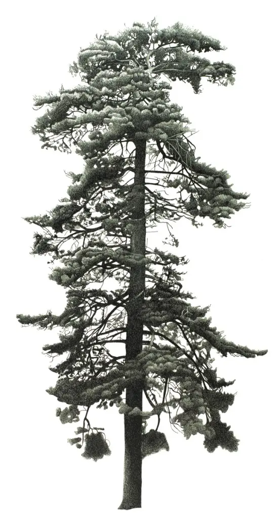 Annie Ovenden - fir tree in steeple aston