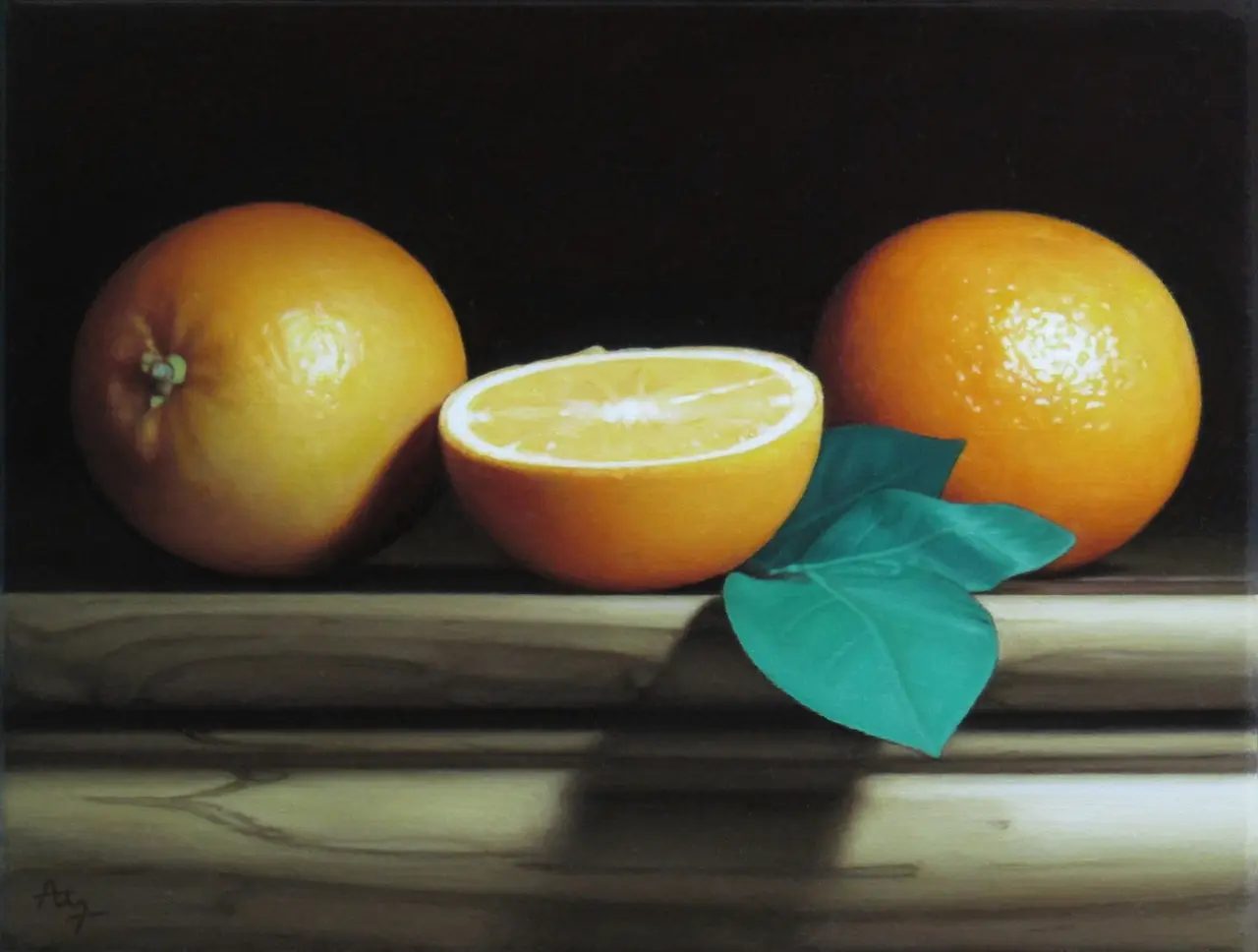 Anthony Ellis - still life with oranges
