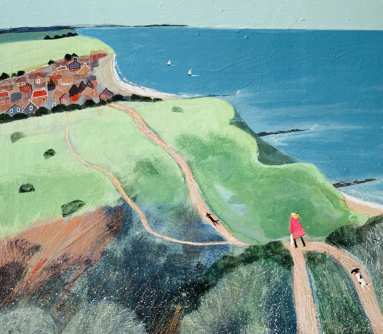 Barbara Peirson - walk along the cliffs