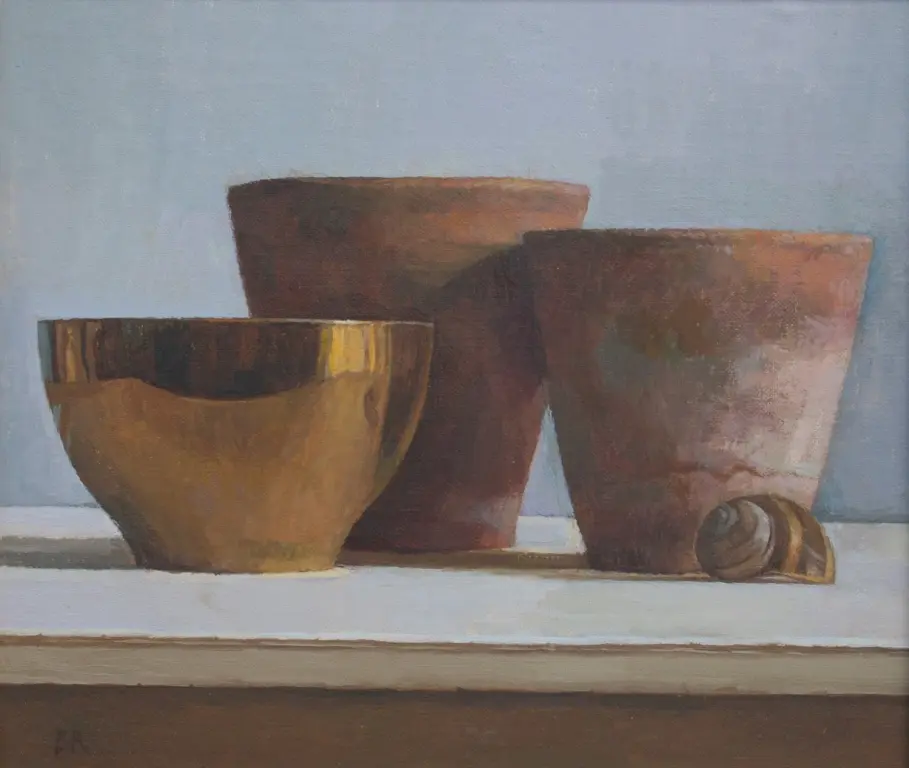 Barbara Richardson - golden bowl and two pots