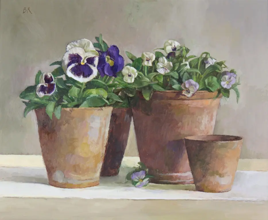 Barbara Richardson - pansies and viola
