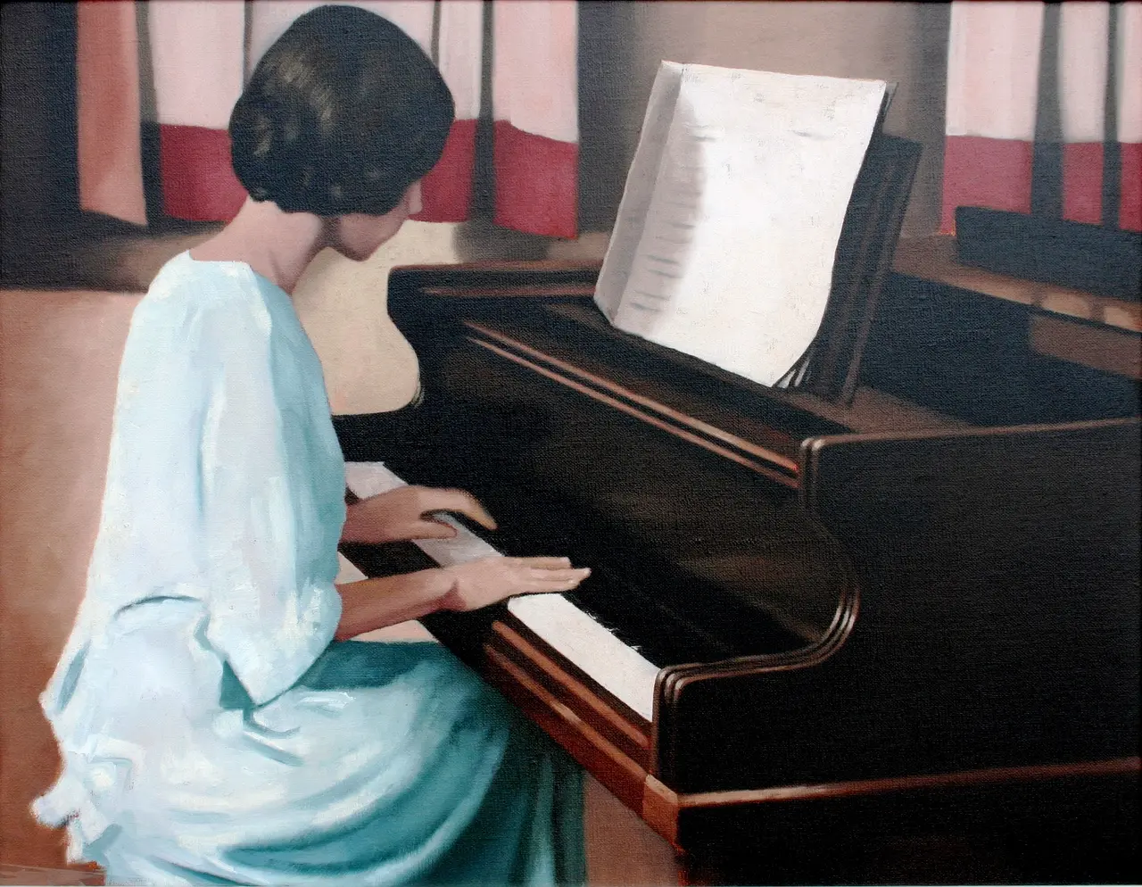 Brian Smyth - girl at a piano