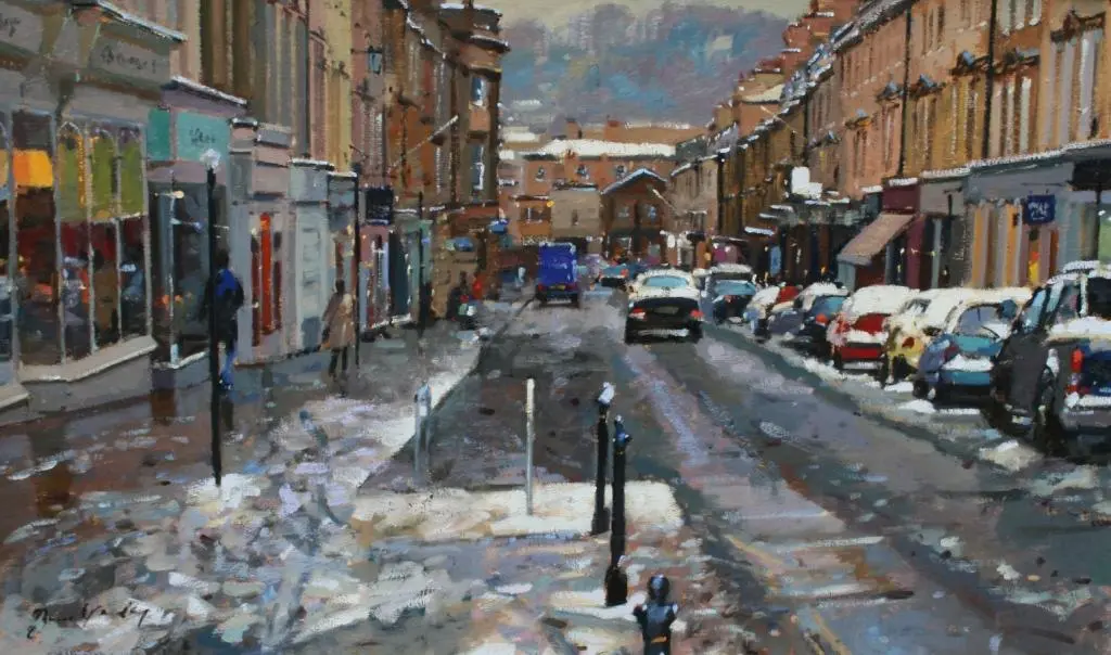 Bruce Yardley - milsom street, snow