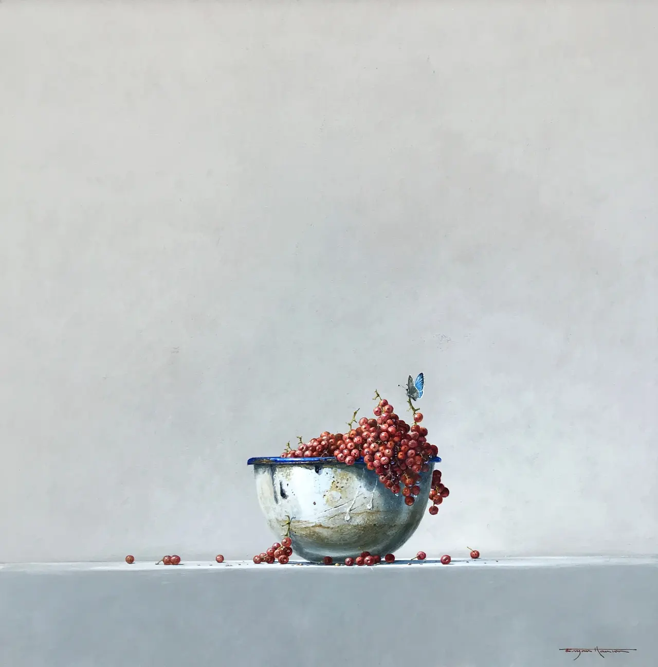 Bryan Hanlon - enamel bowl and currants