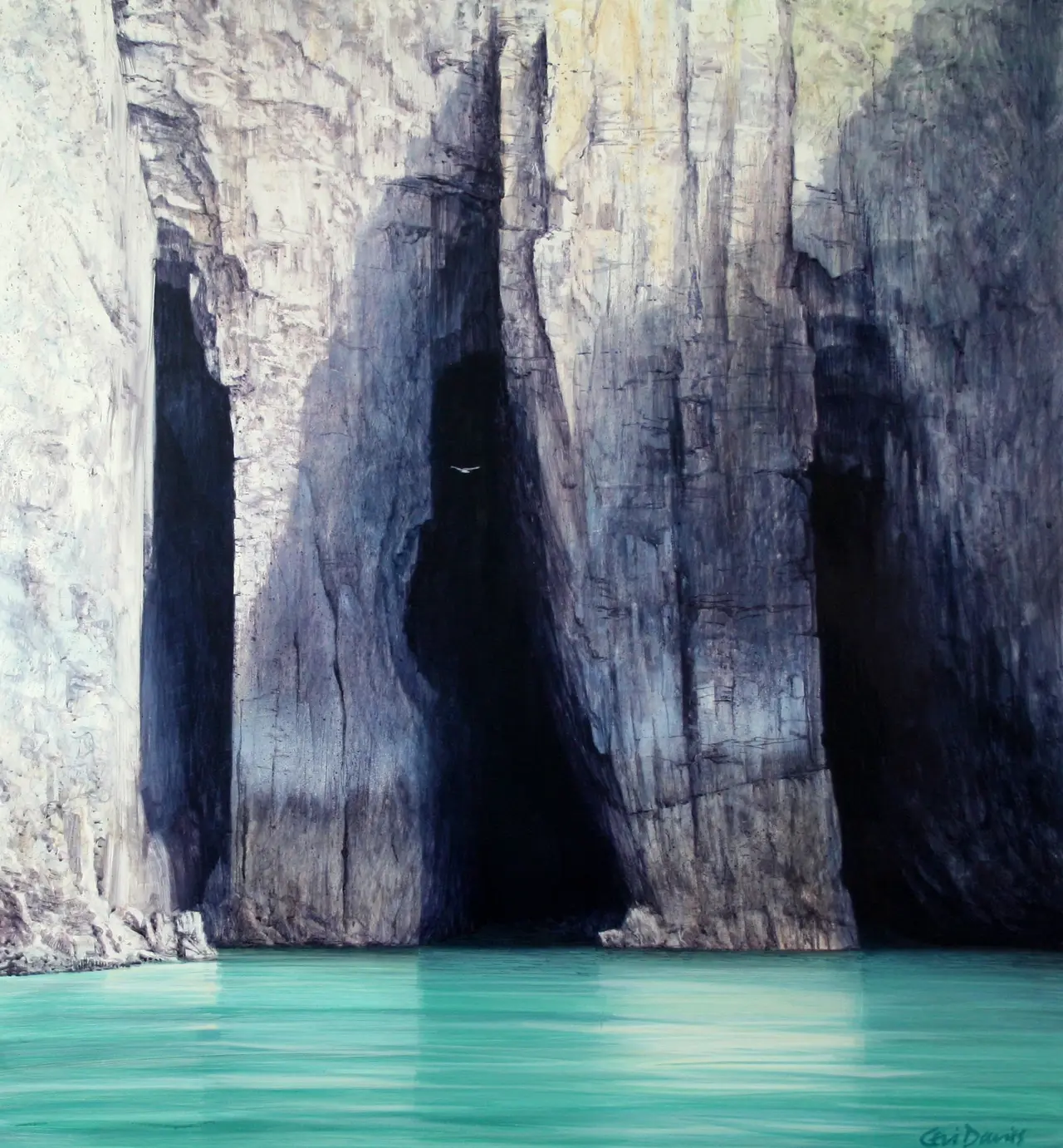 Ceri Auckland Davies - cathedral caves, caldey 