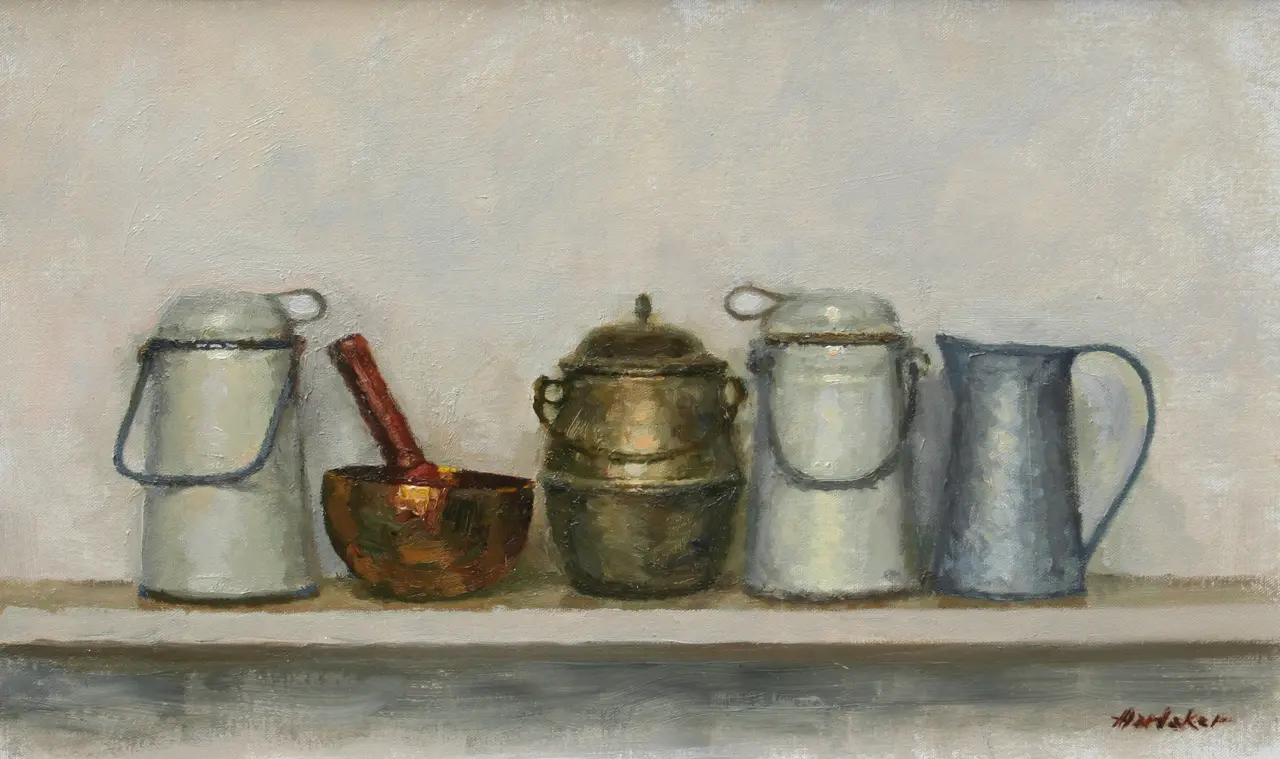 Charles Hardaker - still life with singing bowl