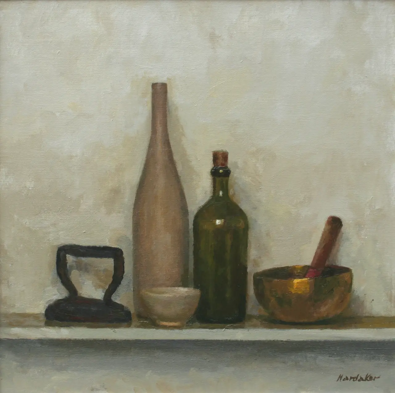 Charles Hardaker - five objects with flat iron