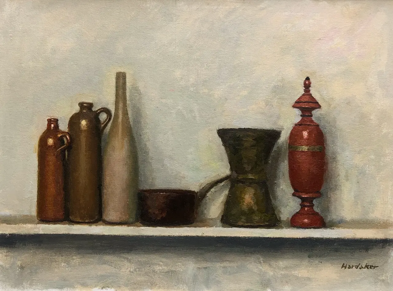 Charles Hardaker - still life - six objects
