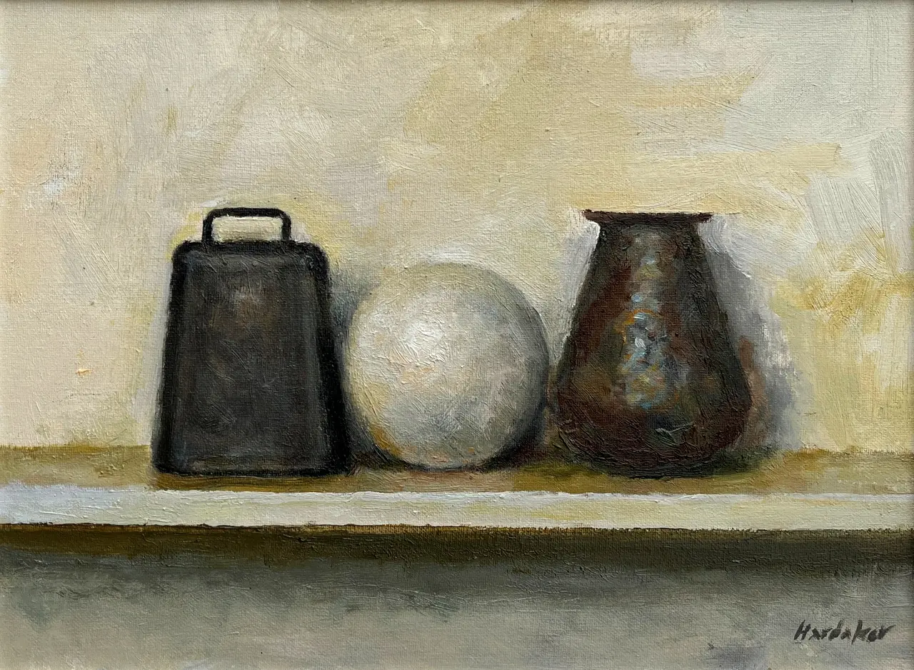 Charles Hardaker - still life with white sphere
