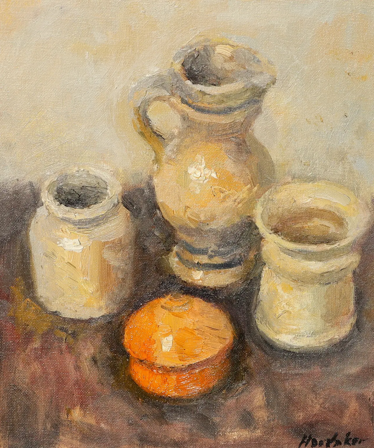 Charles Hardaker - still life - indian yellow