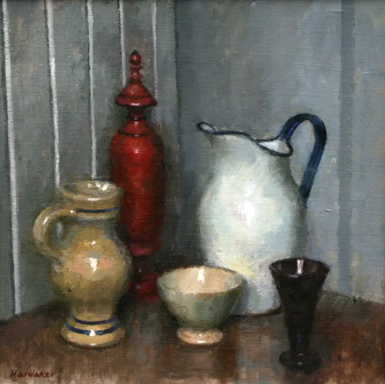 Charles Hardaker - still life, five objects