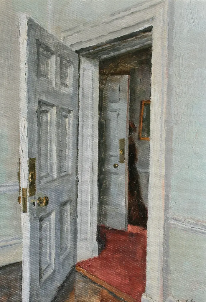 Charles Hardaker - interior with figure