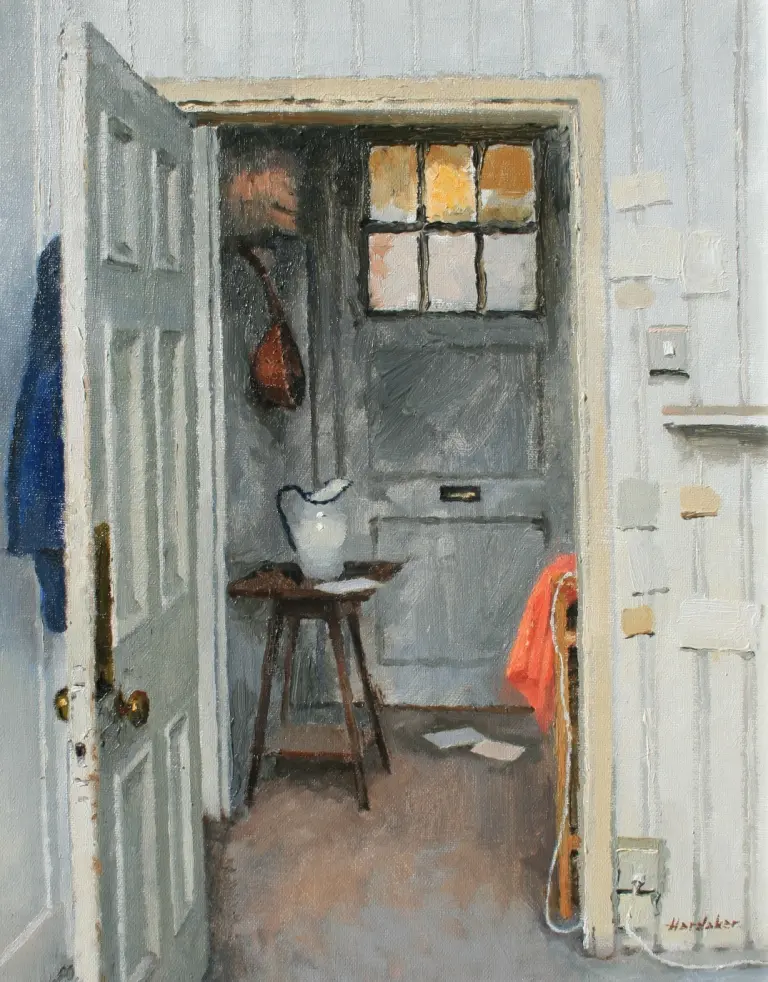 Charles Hardaker - interior - blue and orange with letters