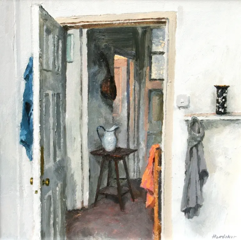 Charles Hardaker - interior, blue, orange and grey