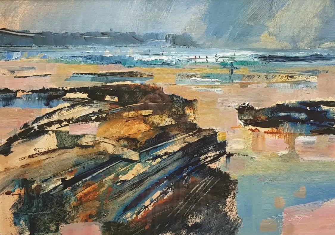 Chris Forsey - rocks and distant surf