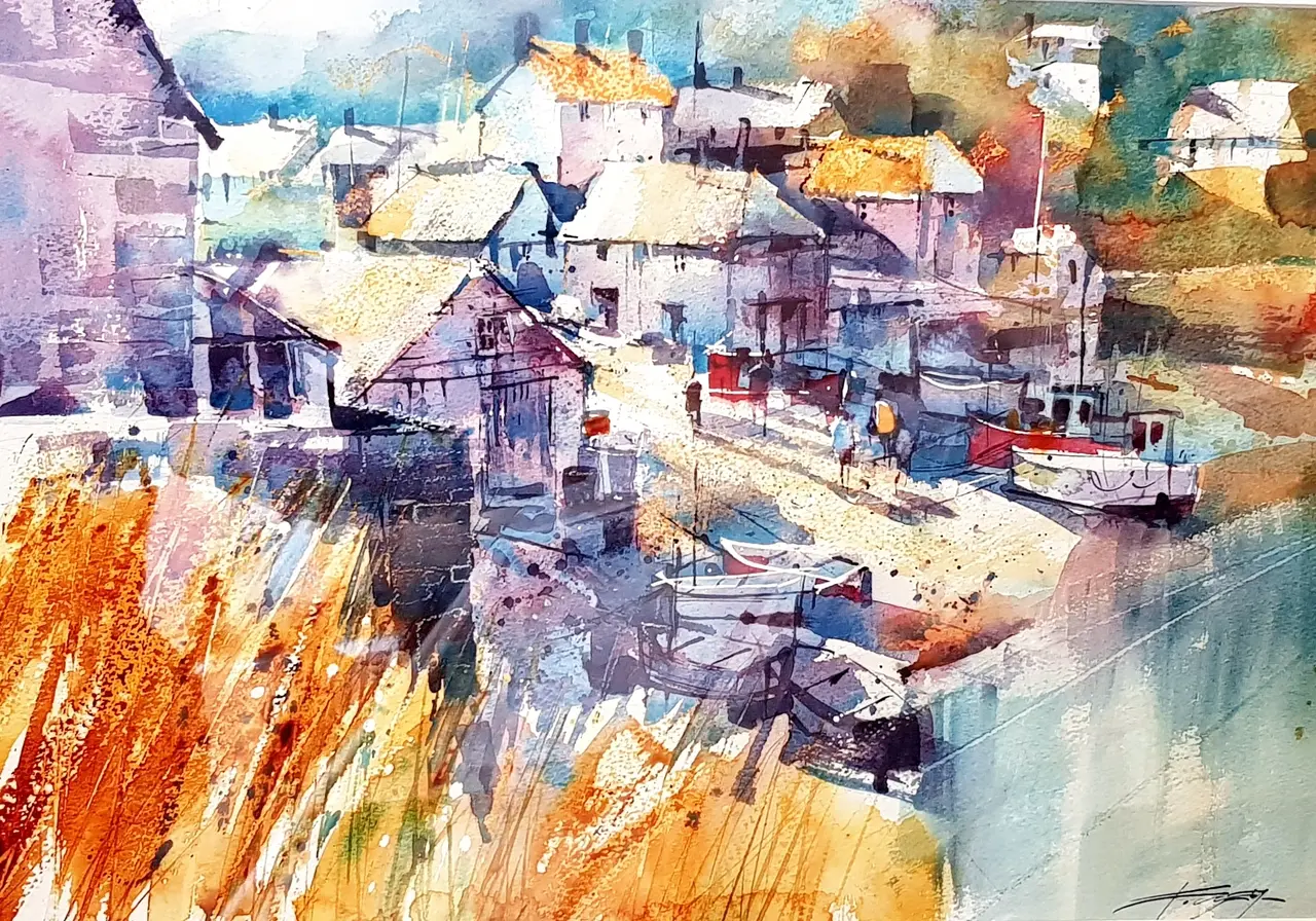 Chris Forsey - october shadows, cadgwith
