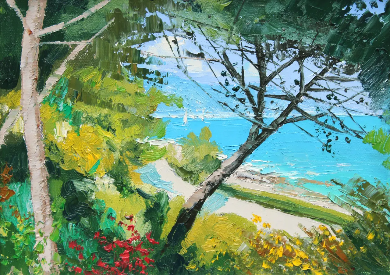 Colin Carruthers - promenade, cap ferrat