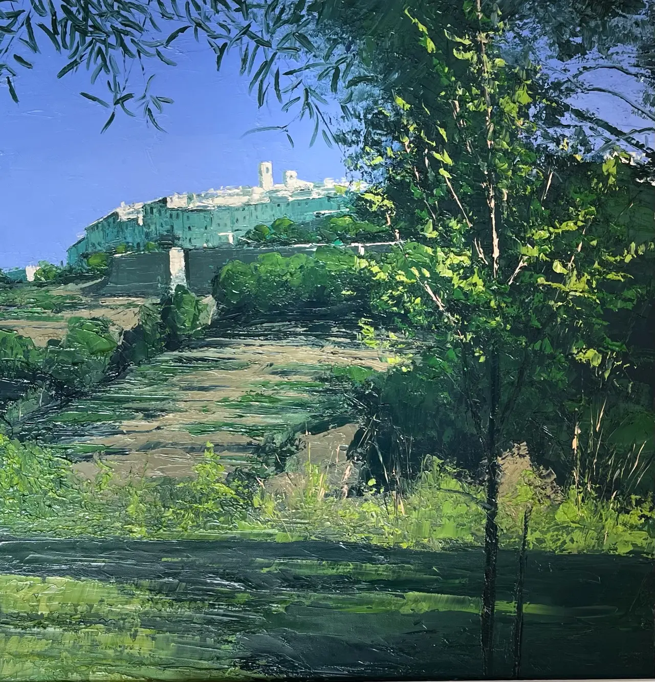 Colin Carruthers - early morning light, st paul de vence